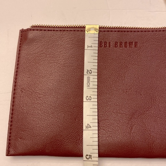 Bobbi Brown mini small zipper pouch 💯 PU, coin purse size 4.5”X 7.5” - Picture 3 of 6